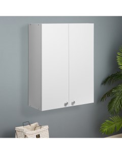 Шкаф навесной для ванной комнаты, 2 полки, 600×240×800 мм, цвет белый Клик мебель