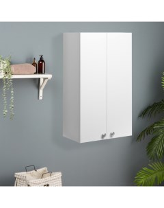 Шкаф навесной для ванной комнаты «», 2 полки, 480×240×800 мм, цвет белый Клик мебель