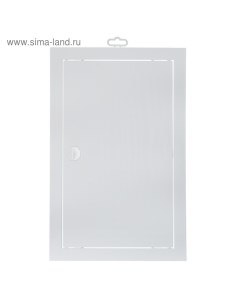 Люк ревизионный Л2540Р, 268×418 мм, с ручкой и фланцем 246×396 мм, пластиковый Эра