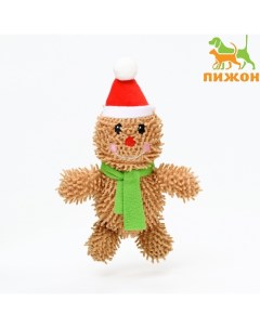 Игрушка мягкая для собак «Снеговик» с пищалкой, 26×15 см Пижон