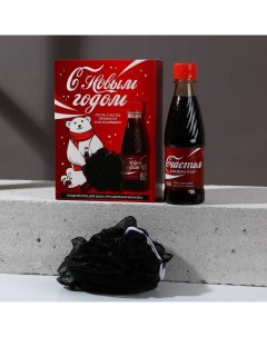 Подарочный набор новогодний «С Новым годом», гель для душа 250 мл и мочалка для тела Чистое счастье