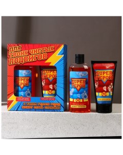 Подарочный набор мужской «Для подвигов»: гель для душа 250 мл и гель для бритья 110 мл Чистое счастье