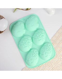 Силиконовая форма на Пасху «Зайцы и цыплята» Сима-ленд