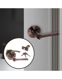 Защелка (мод.3186), межкомнатная, фиксатор, 3 ключа, цвет медь Tundra