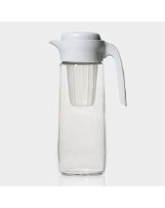 Кувшин «Дэйзи», 1.5 л, 10×29 см, с пластиковым фильтром, стекло, прозрачный Renga