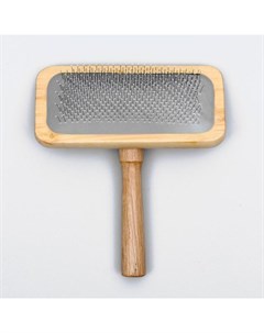 Пуходерка в деревянном корпусе, с каплями, 12.2×13.5 см Пижон