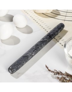 Скалка из мрамора, 25×2,2 см, цвет чёрный Magistro