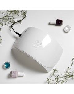 Лампа для гель-лака Luazon LUF-20, UV/LED, 24 Вт, 15 диодов, таймер 30/60 с, USB, белая Luazon home