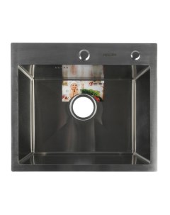 Мойка кухонная AFLORN AF95044, врезная, S=3.0 и 0.8 мм, 50×44×22 см, сифон, сатин Aflorn