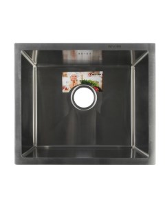 Мойка кухонная AFLORN AF95043, врезная, S=3.0 и 0.8 мм, 50×43×20 см, сифон, сатин Aflorn