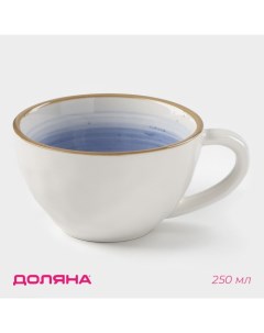 Чашка «Космос», 250 мл, фарфор, синяя Доляна