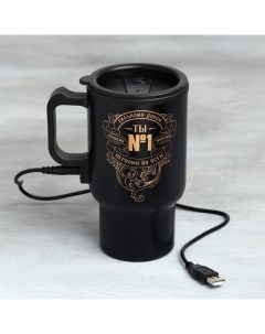 Термокружка с подогревом от USB «Сильному духом», 450 мл Сима-ленд