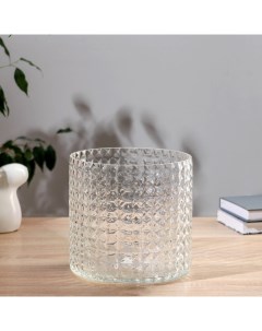 Ваза «Эмилия-2», 4.7 л, 19.5×19.5 см, стекло, прозрачная Evis