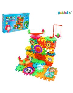 Конструктор «Забавные шестерёнки», световые и звуковые эффекты, работает от батареек, 99 деталей Iq-zabiaka
