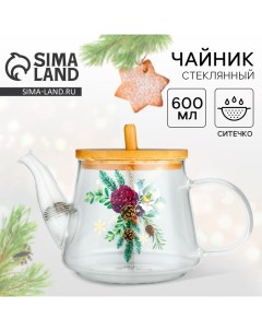 Чайник заварочный новогодний «Зимние истории», 600 мл Дорого внимание