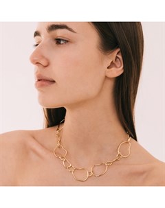 Колье «Цепь» разные звенья, цвет золото, L=44 см Qf