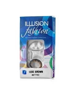 Цветные контактные линзы fashion LUXE brown Illusion