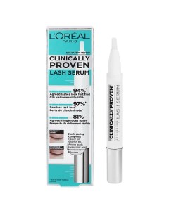 L'OREAL PARIS Ухаживающая сыворотка для ресниц улучшающая состояние ресниц, укрепляющая Clinically Proven Lash Serum L'oreal paris