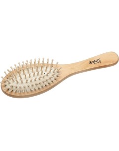 Щетка "Эко" массажная с деревянным штифтом, овальная Dewal beauty