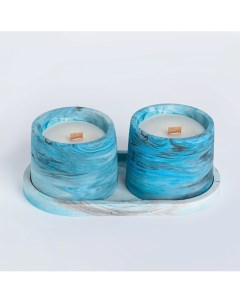 Свеча в бетоне на подставке "Лофт" Богатство аромата