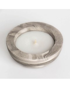 Свеча ароматическая в бетоне "Полусфера" Жасмин Богатство аромата