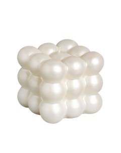 Свеча фигурная лакированная "Бабл куб" Богатство аромата