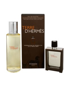 HERMES Набор Terre D': Туалетная вода, Перезаполняемый флакон + Сменный блок Hermes