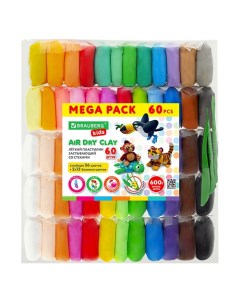 Пластилин супер лёгкий воздушный застывающий KIDS 1 Brauberg