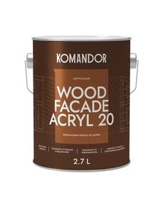 Краска Wood Facade Akryl 20 База А Командор