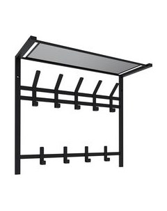 Вешалка для одежды Торонто 22 с полкой 2-х ярусная Трия