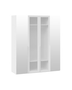 Шкаф ТриЯ Порто СМ-393.07.115 с 2 зеркальными и 2 стеклянными дверями Трия