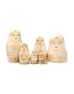 Набор заготовок для творчества Брестская Фабрика Сувениров Первая матрешка / blank7_first Брестская фабрика сувениров