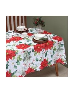 Скатерть Доляна Рождественские цветы 110x145 / 9580620