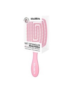 Расческа-массажер Solomeya Detangler Wet & Dry Paddle Strawberry / 14-2027