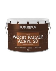 Краска Wood Facade Akryl 20 База А Командор