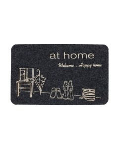 Коврик грязезащитный ComeForte Велюр Уютный дом 60x90 Comeforte