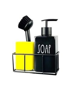 Дозатор моющего средства с подставкой для губки Lenardi 146-033