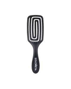 Расческа Solomeya Wet Detangler Mini Brush Rectangular Dark Chocolate / 14-2115