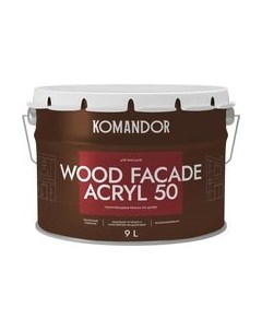 Краска Wood Facade Akryl 50 База А Командор