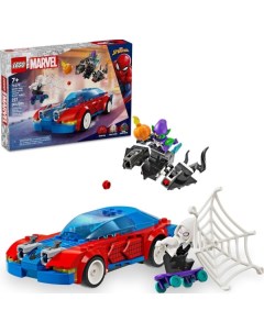 Конструктор Marvel Super Heroes 76279 Гоночная машина Человека-паука и Зеленый гоблин Веном Lego
