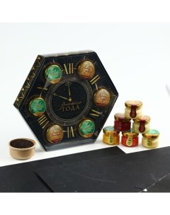 Подарочный набор «Золотого года»: чай чёрный, крем-мёд (6 шт.x30 г) Фабрика счастья