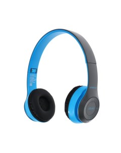 Наушники ERGOLUX ELX-BTHP01-C06, беспроводные, накладные, микрофон, 250мАч, BT 5.1, FM, microSD, синие Ergolux