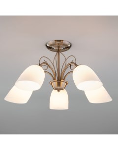 Светильник подвесной (CL) 5х60Вт E27 античная бронза 30107/5 Eurosvet