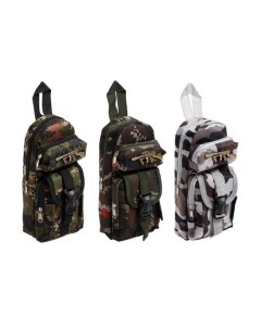 Пенал школьный «Рюкзачок-милитари», на молнии, 2 отделения, МИКС Calligrata