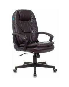 Кресло руководителя CH-868N, с мягкими подлокотниками, на колёсиках, экокожа, цвет тёмно - коричневый Бюрократ
