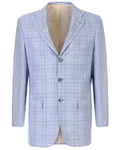 Пиджак из кашемира в клетку Kiton