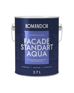Краска KOMANDOR Facade Standard Aqua База А Командор