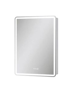 Шкаф с зеркалом для ванной EQUIL Nice LED 60 с часами Equil