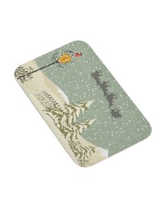 Коврик для ванной JoyArty Санта в пути / bath_5528 Joyarty