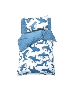 Комплект постельного белья Этель Funny shark 1.5 сп / 10678934